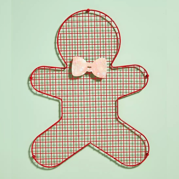 NWT Anthropologie Season's Eatings Gingerbread Cookie Cooling Rack, Red - Picture 1 of 9
